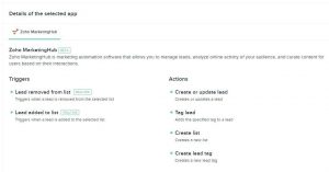 Zoho Flow to Marketing Automation