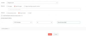 Zoho Marketing Automation smart popup form UTM
