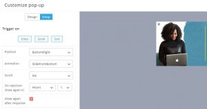 Zoho Marketing Automation smart popup form triggers