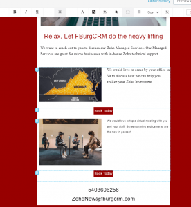Zoho Marketing Automation Dynamic Content Example
