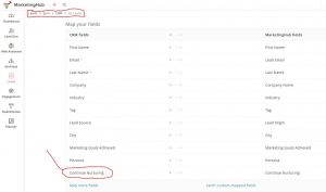 Zoho Marketing Automation Sync custom mapped fields