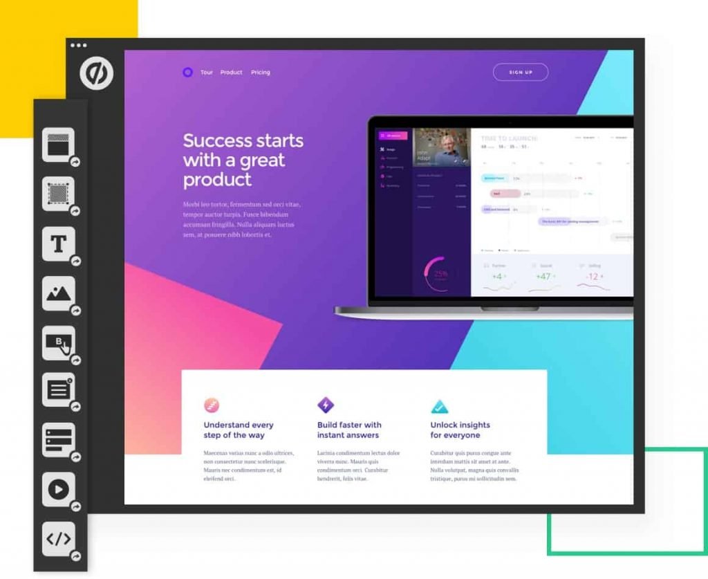 Unbounce Landing Page Builder integrated with Zoho