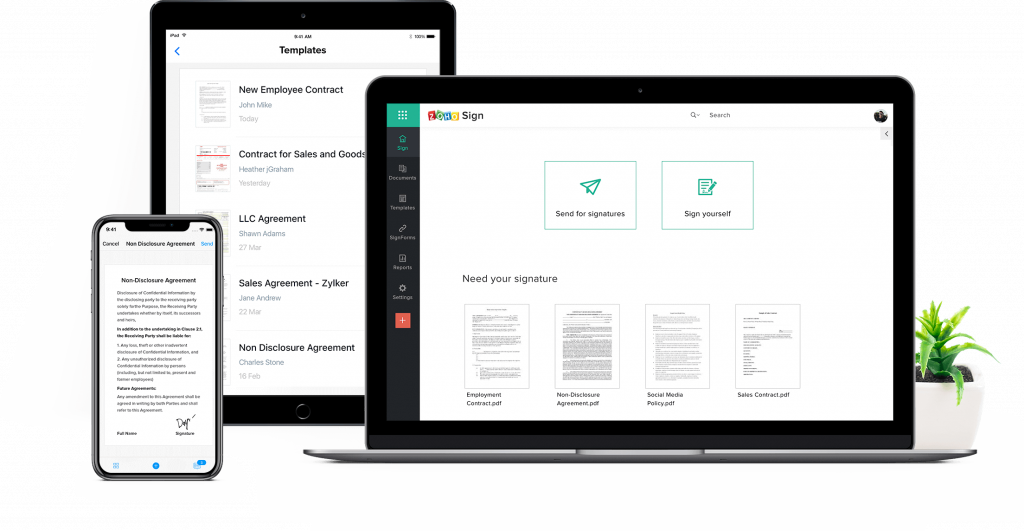 zoho sign implementation support and guidance